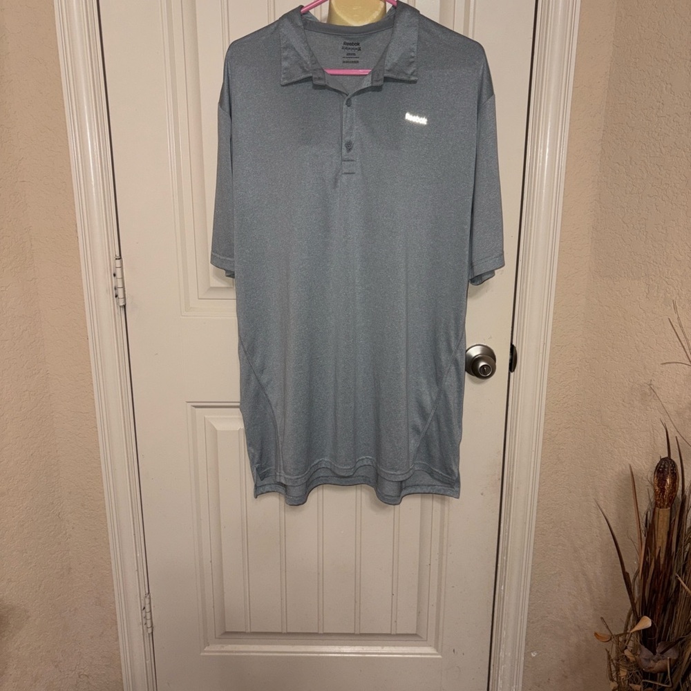 Reebok Men's grey Polo Shirt
